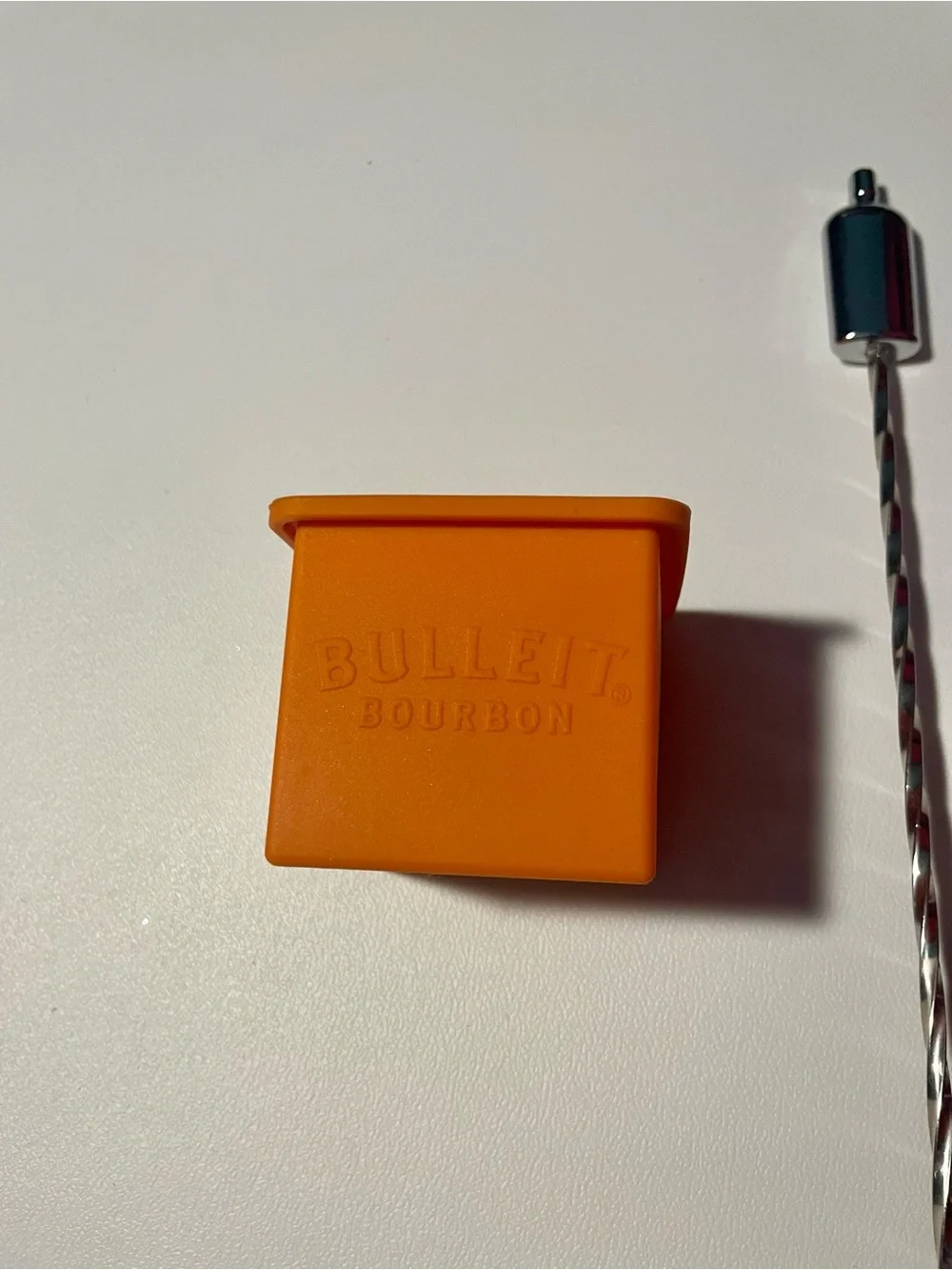 Bulleit Bourbon Bar Spoon Stirrer & Silicone Ice Cube Mold Barware Set